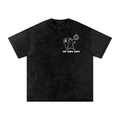 Snow Washed Oversized Cotton T-Shirt